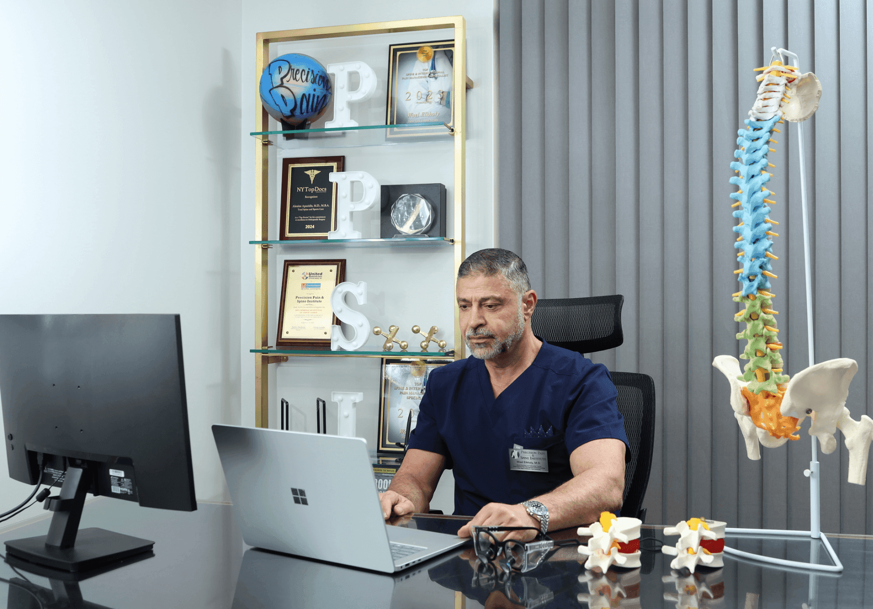 Doctor answering FAQ