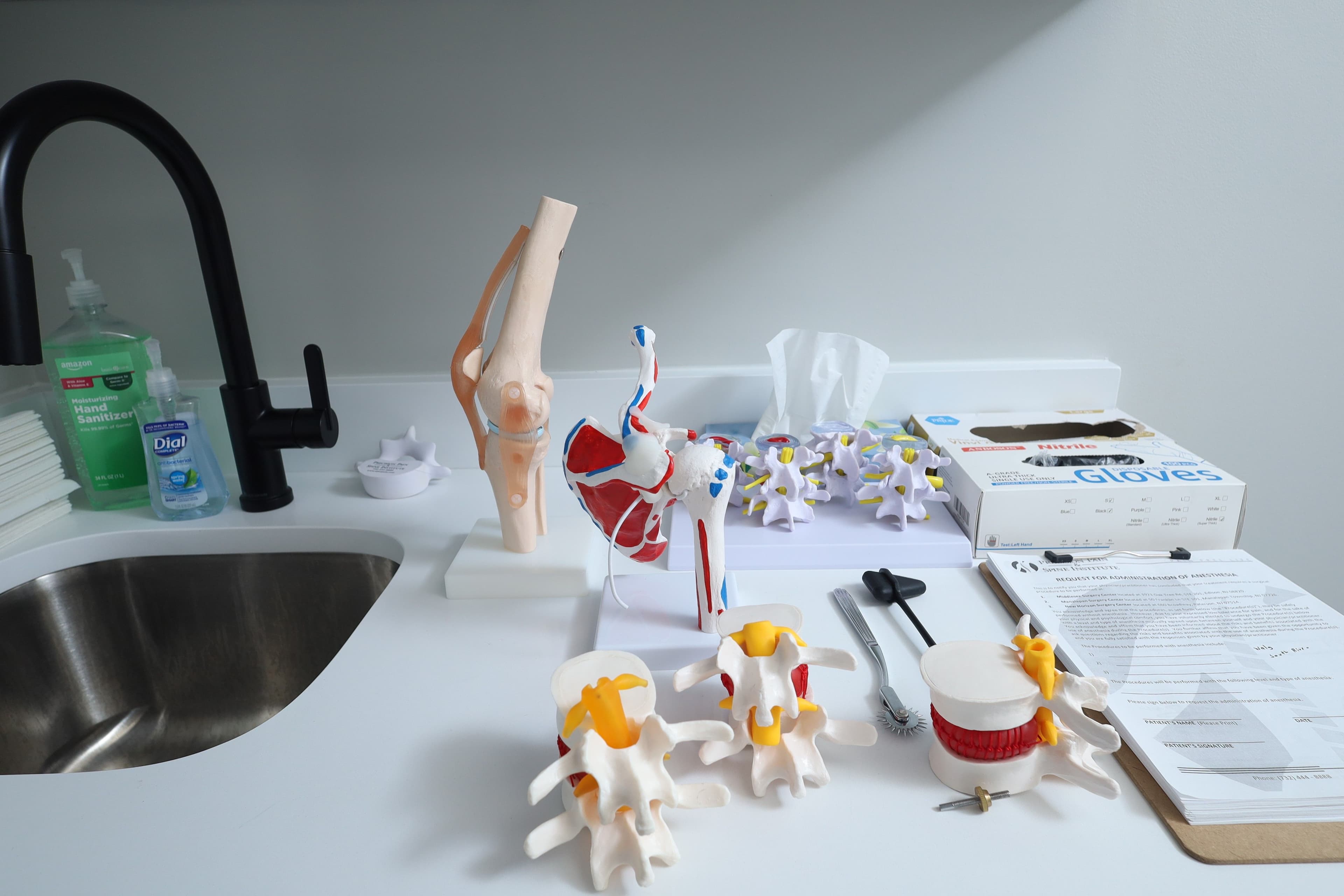 Doctor answering FAQ